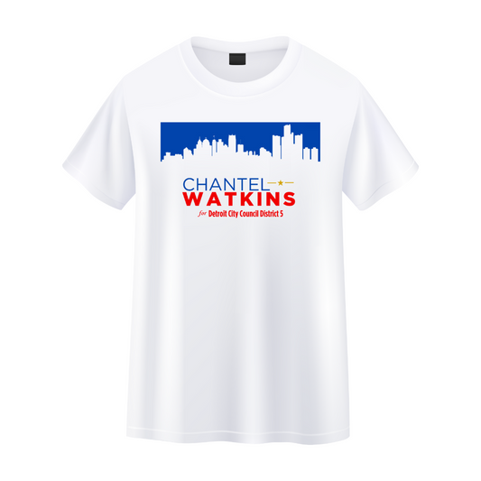 Chantel Watkins for Detroit: Chantel for Detroit - Classic Logo White T-shirt