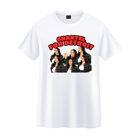 Chantel Watkins for Detroit: Chantel for Detroit - Red Bubble White T-Shirt